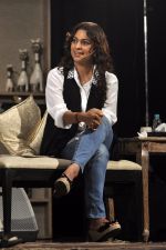 Juhi Chawla at Sony DADC DVD launch of _Leadership Beyond the leeder_ a conversation with Sadhguru in Sion on 4th Aug 2014